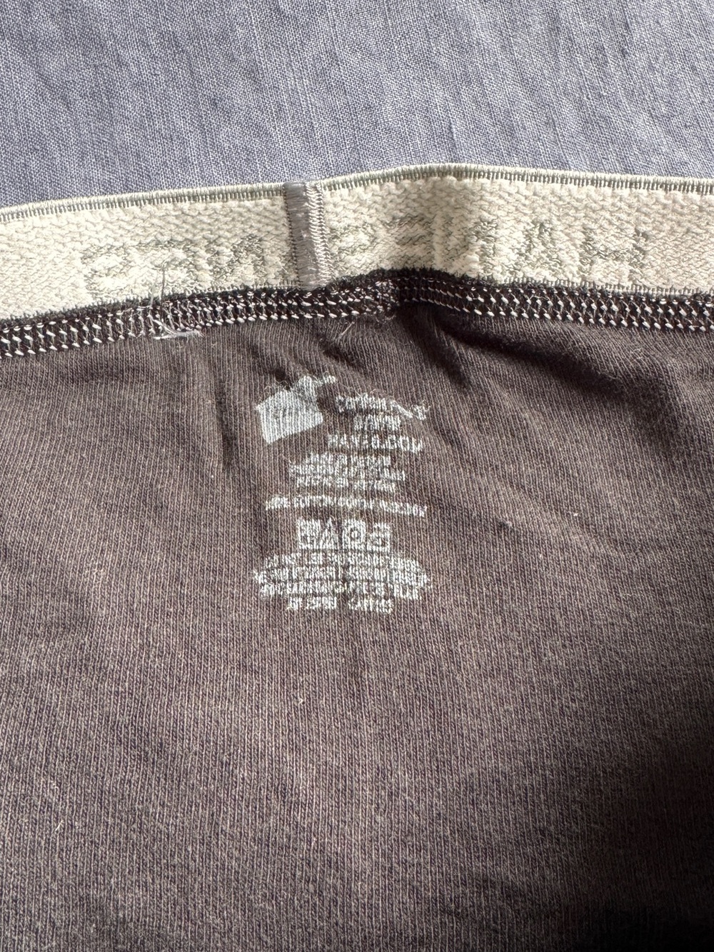 Hanes Black Boxer Briefs with Light Gray Waistbands - 3 Pack - Picture 3 of 3